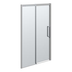 Mynd af Dansani sturturennihurð glær m/ gráum prófíl 120cm