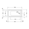 Mynd af Duravit D-code baðkar 150x75cm 