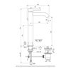 Mynd af Ideal Standard CERALINE handl. hátt chrome 