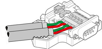 Mynd af Profibus vinkiltengi 