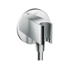 Mynd af Hansgrohe FixFit Porter Round vegghné með 1/2" stút
