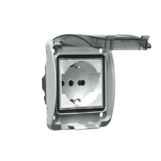 Mynd af Tengill innf. 230V 16A Schuko IP66
