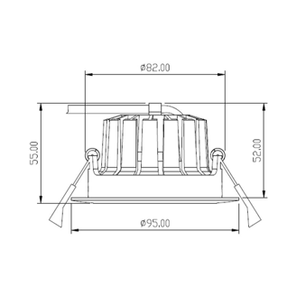 Mynd af Loftljós IF DL04 2700K 650lm S