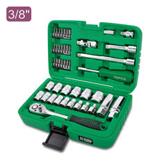 Mynd af 45 hluta topplyklasett 3/8"