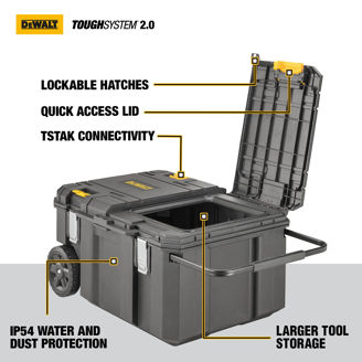 Mynd af DEWALT TSTAK IP54 Verkfærakista á hjólum