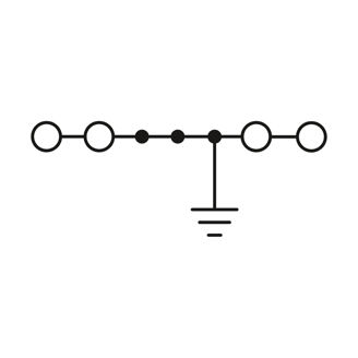 Mynd af Raðtengi XT 2,5-QATTRO 2,5mm² PE