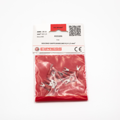 Mynd af Gaffalskór Rauður M3 0,75-1,5mm² (15stk)