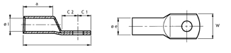 Mynd af Strengskór Cu 6 mm²/8mm -M8 