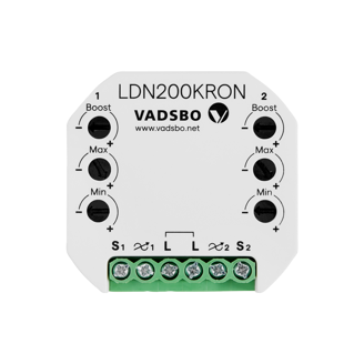Mynd af Innfellidimmer í dós 2x100w án núll