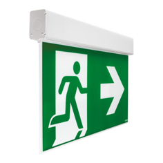Mynd af EXIT neyðarljós