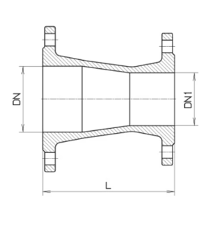 Mynd af Minnkun Hawle Flangs DN100>DN80 PN16