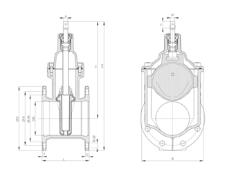 Mynd af Loki E1+ Hawle DN125 PN16