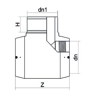 Mynd af Rafsuðuté 63mm SDR11