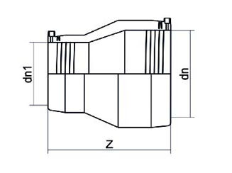 Mynd af Rafsuðu Minnkun EF DN125-90 SDR11