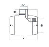 Mynd af Rafsuðu Té Minnkandi DN160-110 SDR11