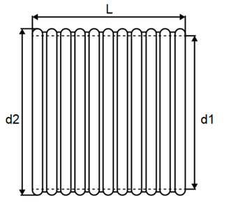 Mynd af Rör 160x6000mm Riffluð SN8 Sv.