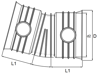 Mynd af Magnacor Beygja 500mm 45°