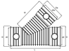 Mynd af Magnacor Grein 250/250mm 45°