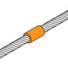 Mynd af Apliweld mót beint f/ 35-35mm²