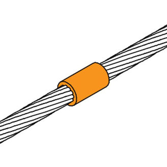 Mynd af Apliweld mót beint f/ 95-95mm²