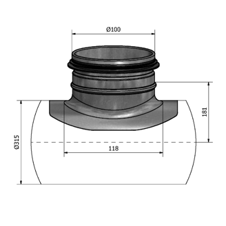 Mynd af Söðull HPS 315-125 Hallströms
