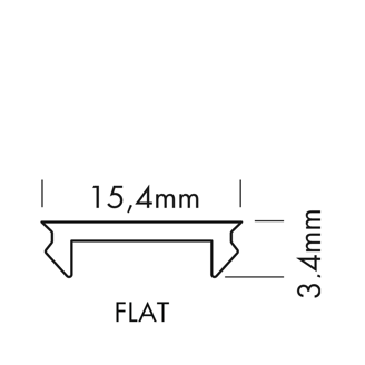 Mynd af Ljóshlíf S-Line FLAT OPAL 2m