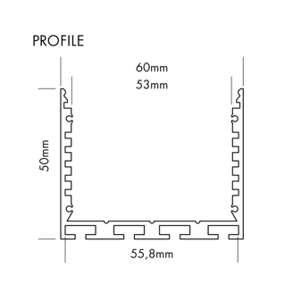 Mynd af Álprófíll L-Line Standard 24 60x50 Hv 3m
