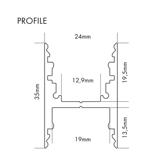 Mynd af Álprófíll M-Line H 2m