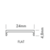 Mynd af Ljóshlíf O-Line FLAT 2M OPAL