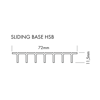 Mynd af Sliding base XL-LINE HSB 2m