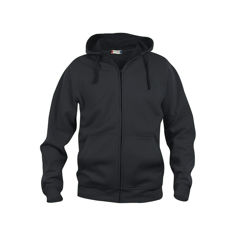 Mynd af Basic unisex hettupeysa með rennilás