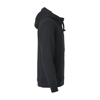 Mynd af Basic unisex hettupeysa með rennilás