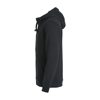 Mynd af Basic unisex hettupeysa með rennilás