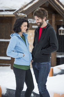 Mynd af Basic unisex hettupeysa með rennilás