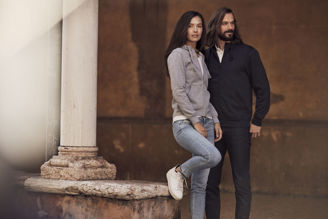 Mynd af Basic unisex hettupeysa með rennilás