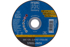 Mynd af Skurðarskífa PSF STEELOX 125x2,4x22,23mm PFERD