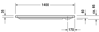 Mynd af Duravit sturtubotn D-Code 1400x700