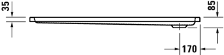 Mynd af Duravit sturtubotn D-Code 1400x900