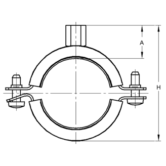 Mynd af MEFA Rörafesting Trabant 42-46mm 1 1/4"