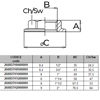Mynd af Kopar Flangsró 3/4"