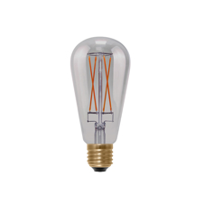 Mynd af LED-pera, Rustica Long, Grátt