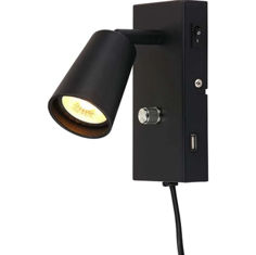 Mynd af Veggljós ÁF Kony USB 350lm Sv.