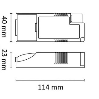 Mynd af Straumgjafi fyrir LED ljós 300mA/9W, dimmanlegt