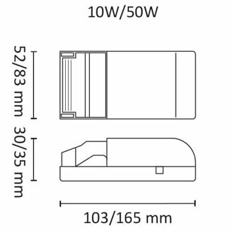 Mynd af Straumgjafi Dali fyrir LED ljós 300mA/10W