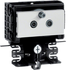 Mynd af TV-tengill SAT modular botn f/SL 55 mm Hv. RAL 9016