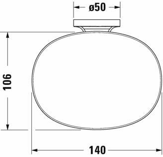 Mynd af Duravit Starck T sápuskál á vegg Svart Matt