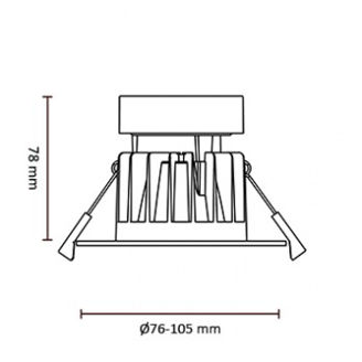 Mynd af Loftljós IF IsoCob+ 9W LED svart 