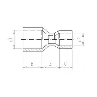 Mynd af PVC Formúffa 110 - 90mm