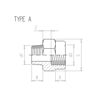 Mynd af PVC Nippil-Formúffa 3/4" x 1/2"