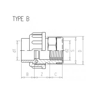 Mynd af PVC Union 63 x 2"